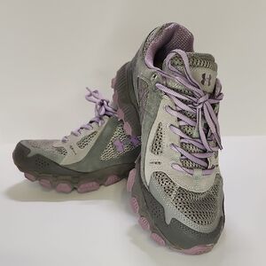 Under Armour Gray and Purple Women's Tennis Shoes